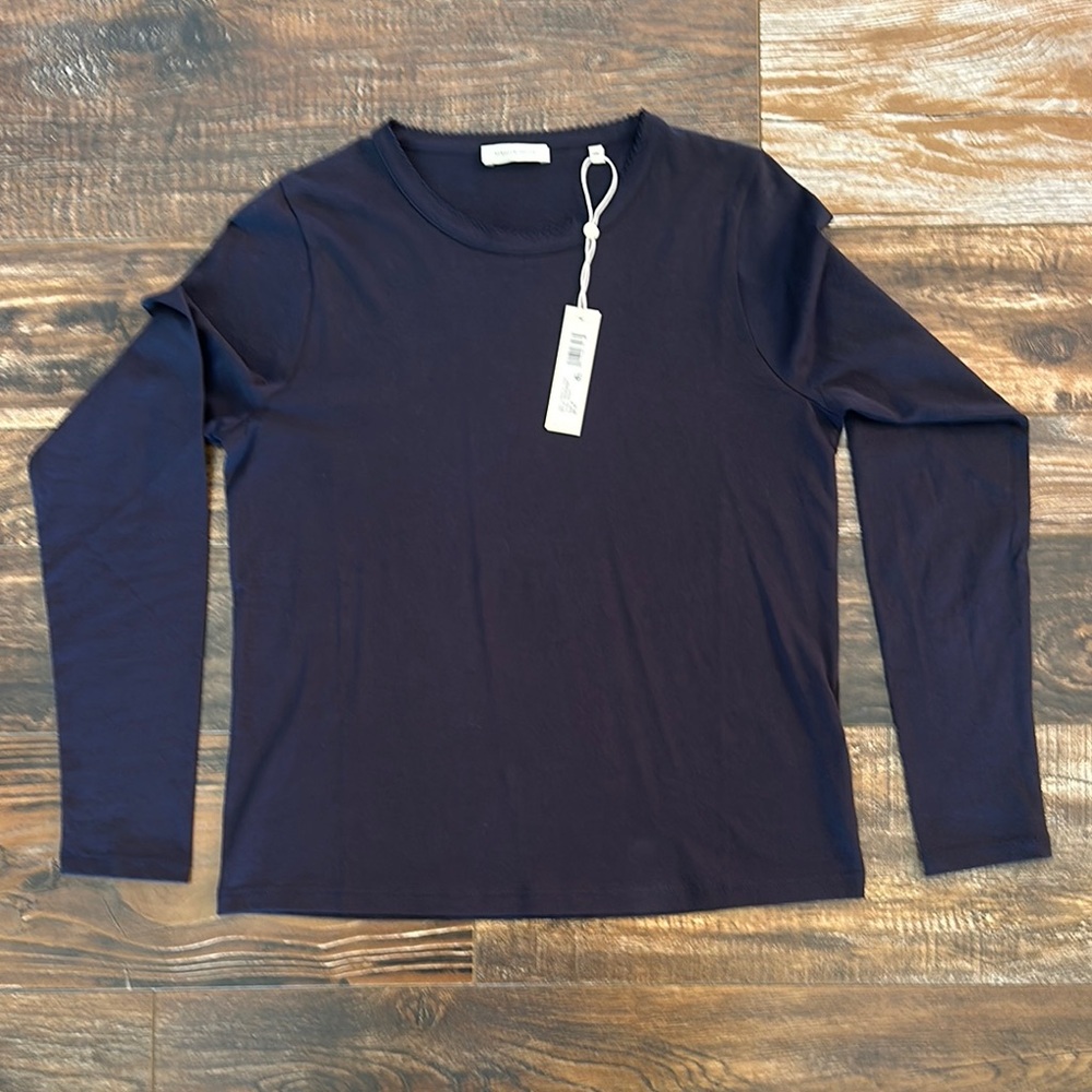 Rebecca Taylor Navy Long Sleeve Tee